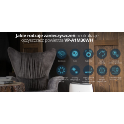 Filtr Vestfrost VPF-SM30BU 3w1 Hepa pasuje do oczyszczacza VP-A1M30WH